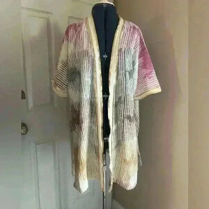 SOFT SORROUNDINGS BOHO HIPPIE KIMONO SHRUG DUSTER ONE SIZE FITS MOST